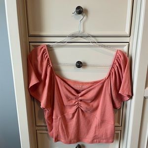 American Eagle cropped shirt, size XL